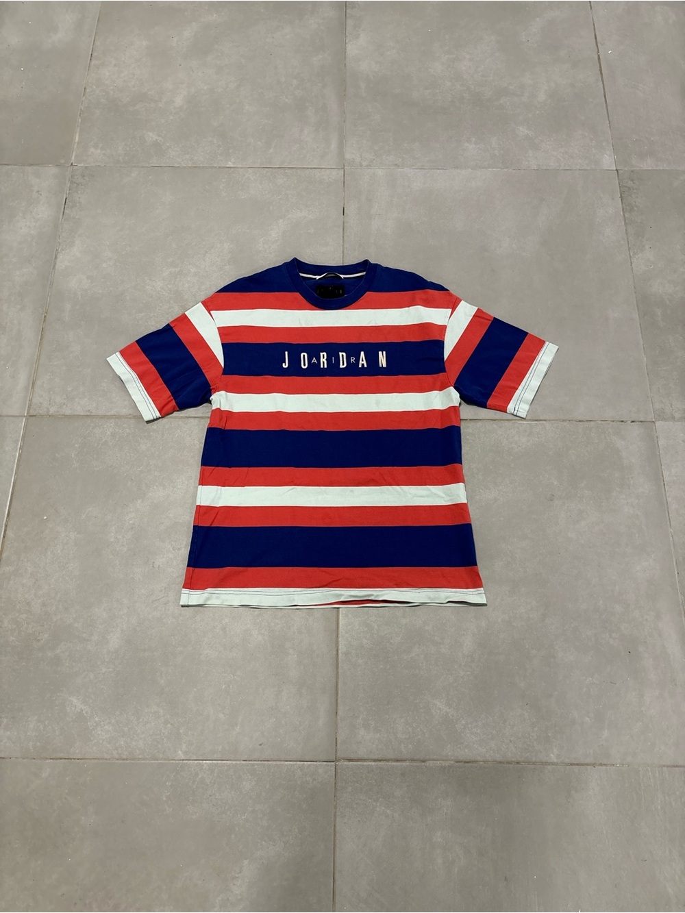 Jordan Red, White & Blue Striped Tee
